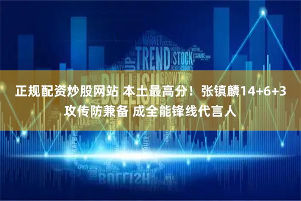 正规配资炒股网站 本土最高分!张镇麟14+6+3攻传防兼备 成全能锋线代言人