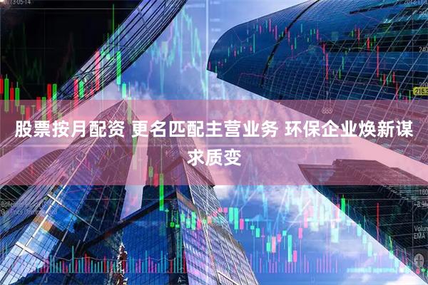 股票按月配资 更名匹配主营业务 环保企业焕新谋求质变